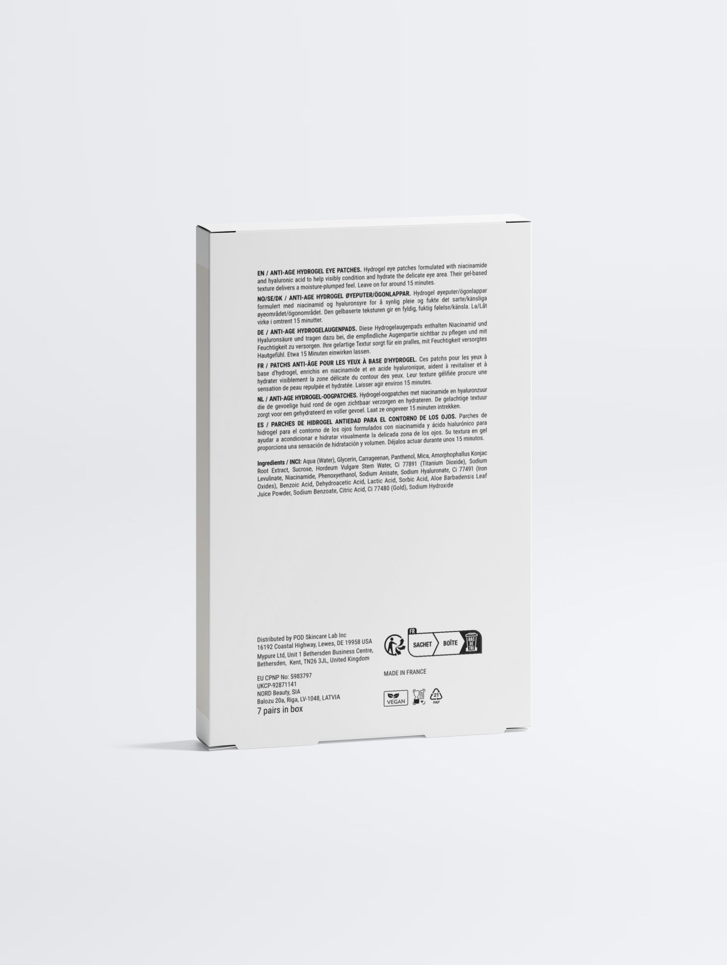 Anti-Age Hydrogel Eye Patches