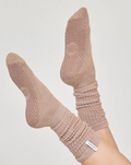 Barre Grip Sock - Cafe