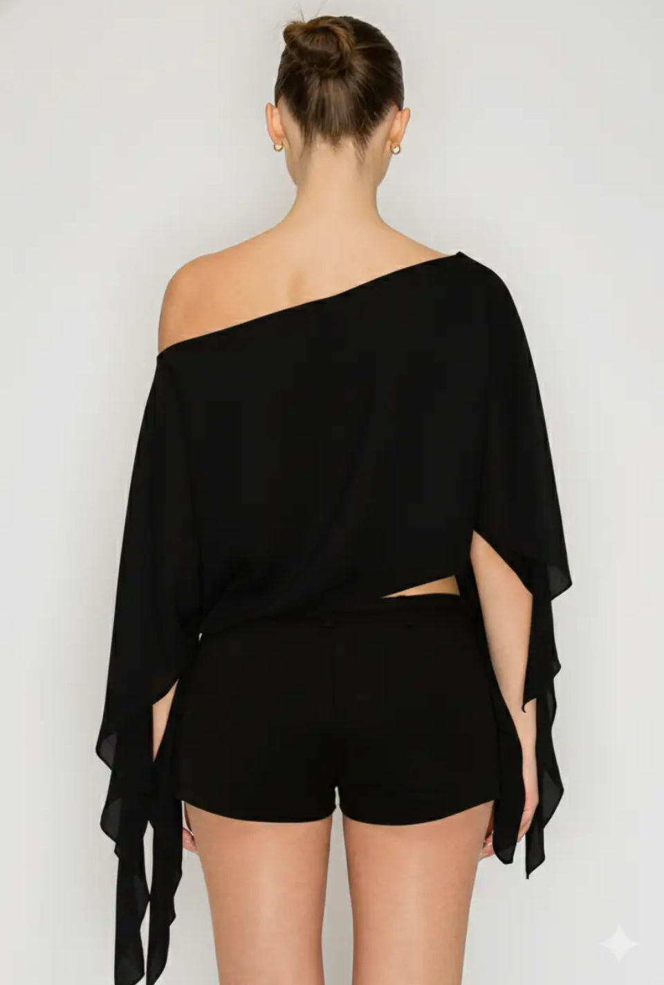 Marina Sheer Top - Noir 8/10