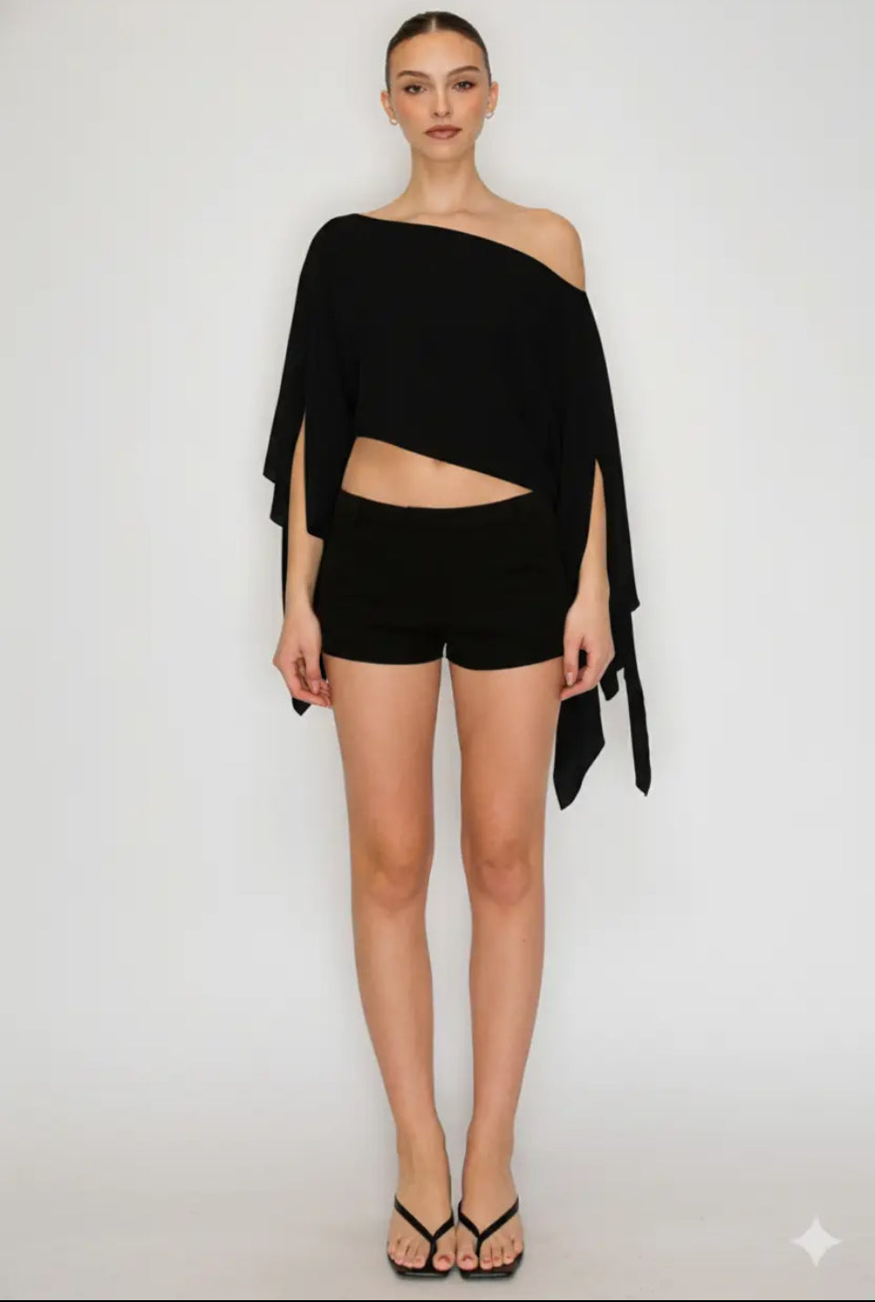 Marina Sheer Top - Noir 8/10