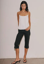Not so Basic Satin Cami - Blanc