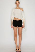 Marina Sheer Top - Blanc