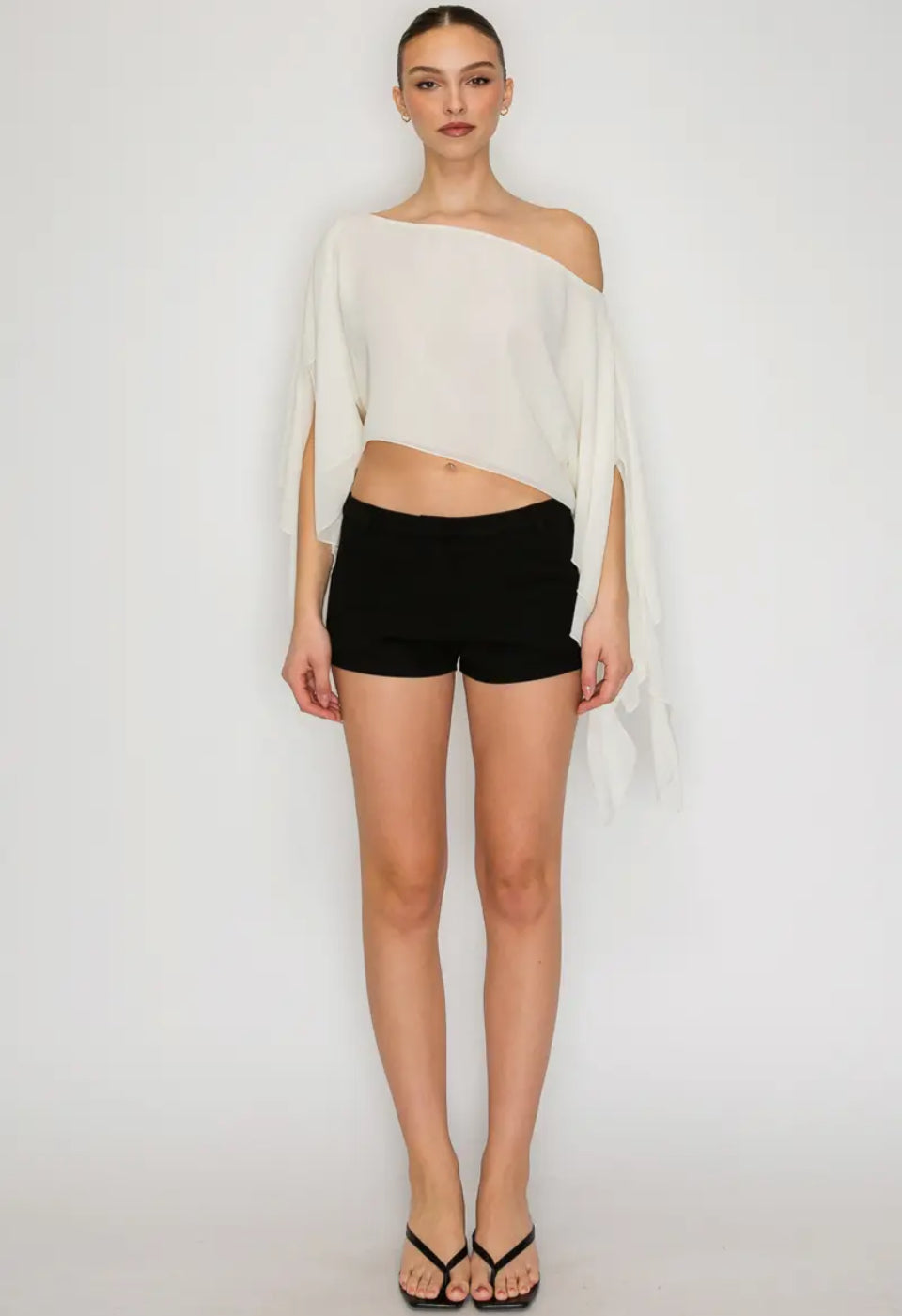 Marina Sheer Top - Blanc PREORDER 8/10