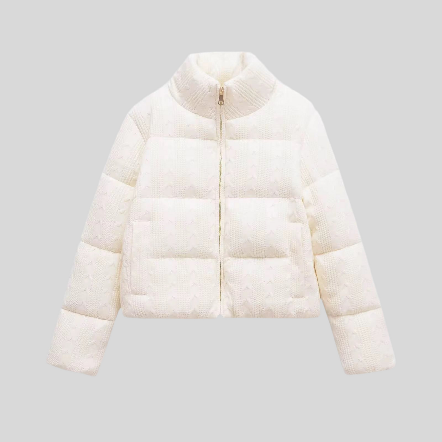 Marie Puffer Coat - White