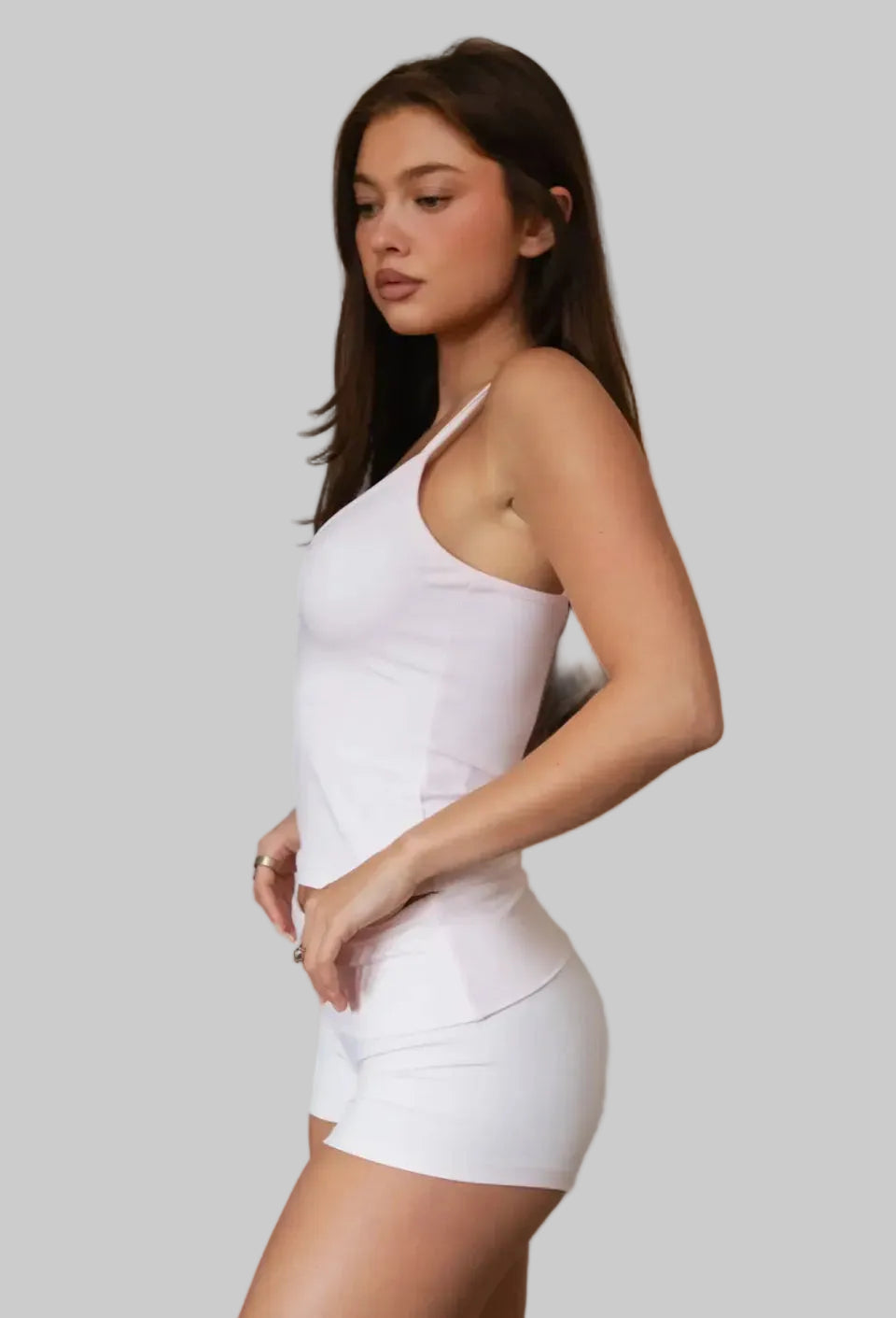 Scuplted Cami top - Bubble Gum