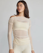 Ballet Mesh top - Dove