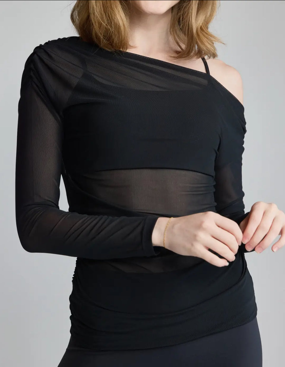 Ballet Mesh top - Noir