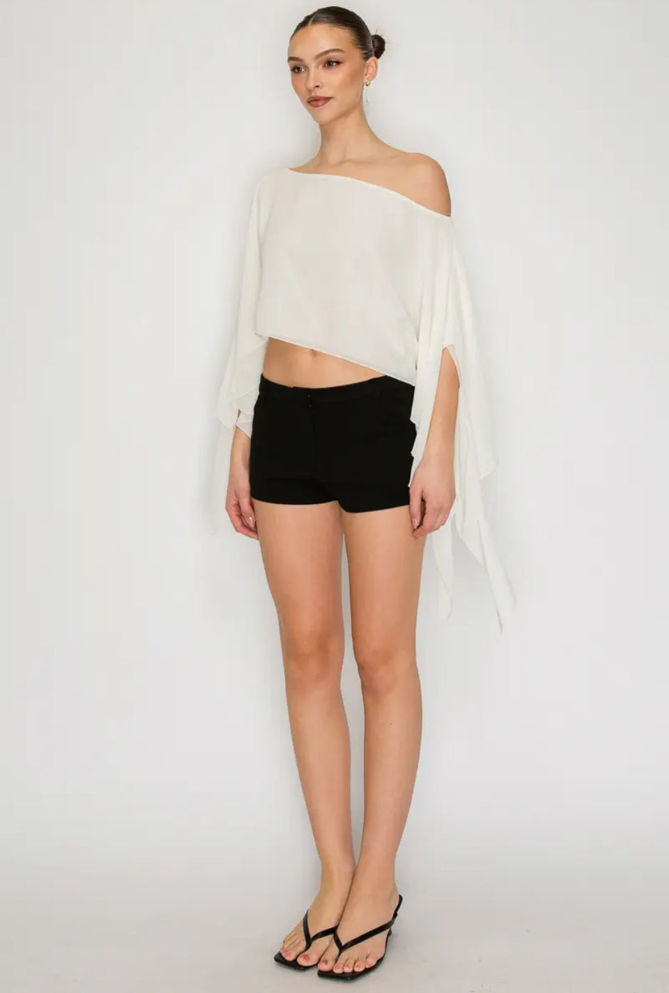 Marina Sheer Top - Blanc PREORDER 8/10