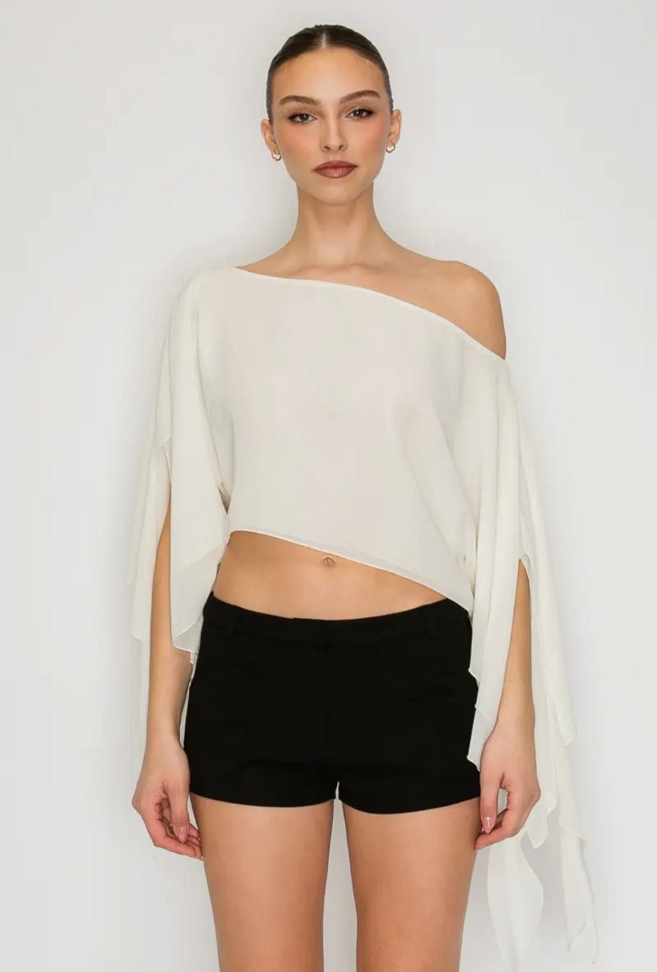 Marina Sheer Top - Blanc PREORDER 8/10