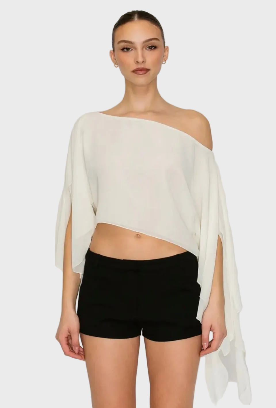 Marina Sheer Top - Blanc PREORDER 8/10