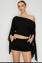 Marina Sheer Top - Noir