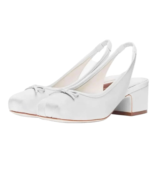 Ballet Mary Janes - White Swan