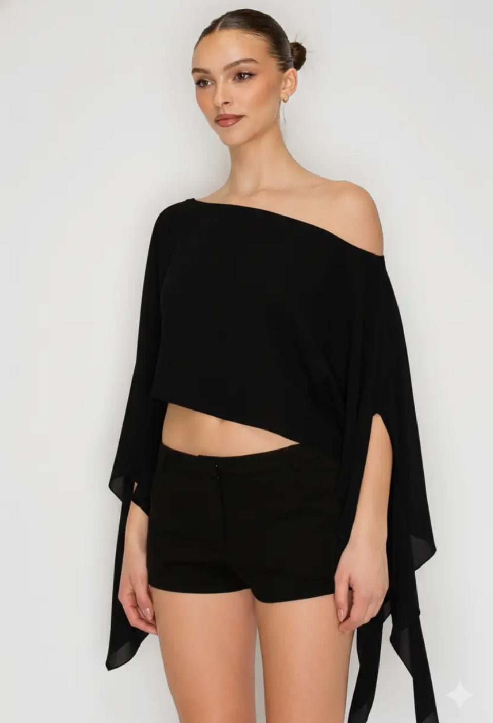 Marina Sheer Top - Noir 8/10