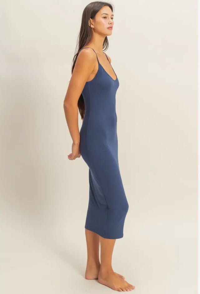 Not so Basic Dress - Navy