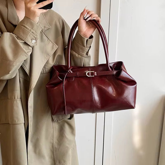 Joan Satchel Bag - Ma Cherie Red Preorder