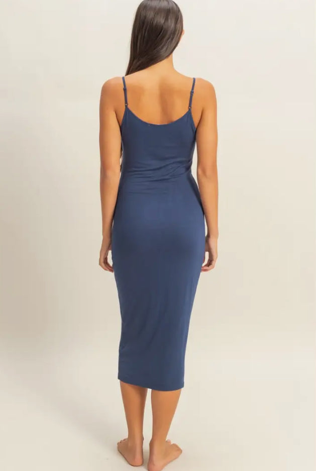 Not so Basic Dress - Navy