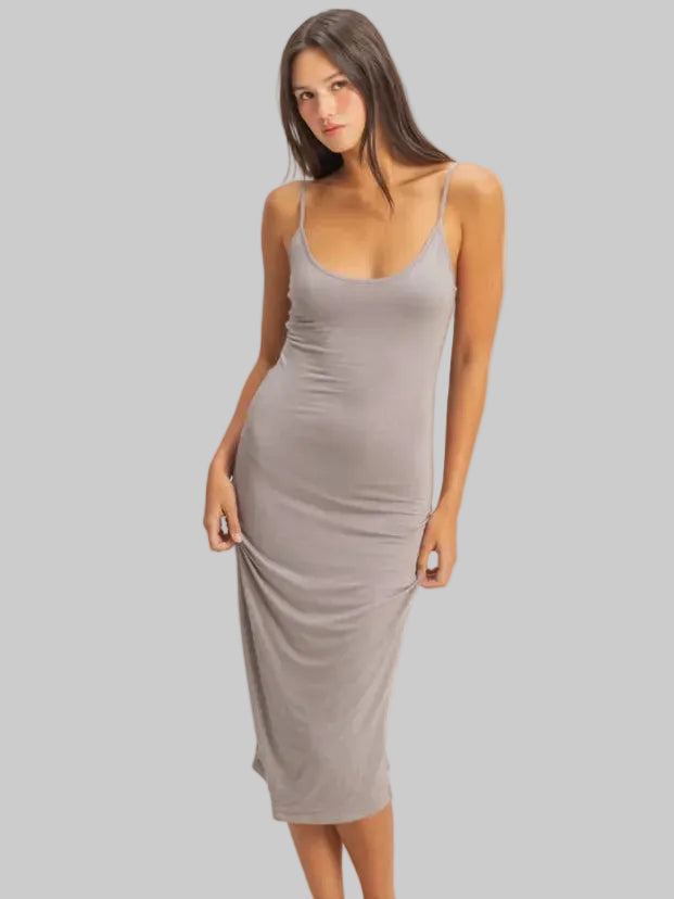 Not so Basic Dress - Slate