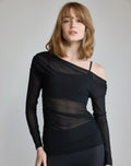 Ballet Mesh top - Noir