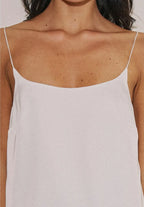 Not so Basic Satin Cami - Blanc