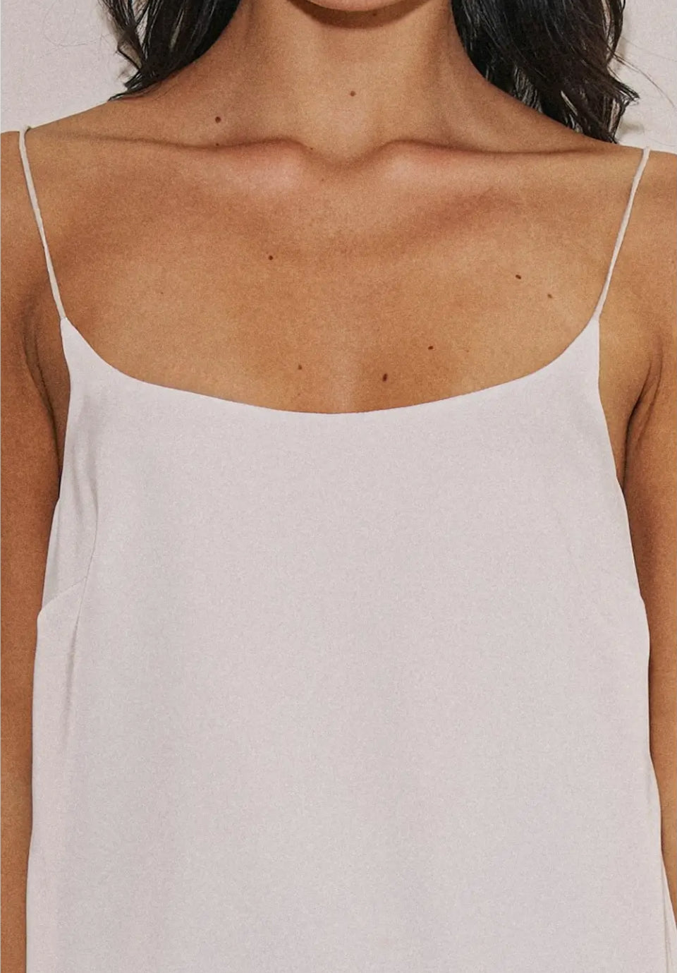 Not so Basic Satin Cami - Blanc