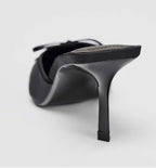 Joan Satin Heel - Noir - Predorder